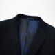 HLA Heilan Home Suit Men's Single-breasted Flat Lapel Slim Fit Single Suit Jacket HWXAJ4A109A Navy Blue Inlay (A9) 170/88A (46A)cz