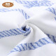 Liangliang baby bedding set linen cotton kindergarten baby bedding sheets thin quilt pillowcase three-piece set blue and white stripes