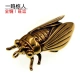 Pure copper cicada piece brass cicada ornament golden cicada portable keychain pendant study handicraft all copper cicada Chinese desktop decoration