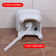 Rongjie automatic drain household large wash mop pool without dirty hands ceramic balcony desk control small bathroom square mop pool can be installed with a single cold faucet + 003 desk control