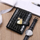 LAI Patrón de cocodrilo Crocodile Bag Card Bag Men and Women Multi-tarjetas Banco Banco Boba Tarjeta de presentación Tarjeta de tarjetas Tarjetas Tarjetas de conductor Licencia de conducir Caso de cuero Negro