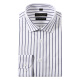 
Conch (CONCH) striped shirt men's long-sleeved shirt 100% pure cotton high-spin hot-scalding anti-wrinkle business casual trendy high-end old brand 1047 blue and white stripes bagged 40