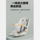 FULAIXIN [folding, lying] Children's tricycle, bicycle, baby children's car lightweight trolley, two-way stroller, foldable, lying + clutch + titanium air wheel, khaki