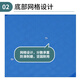 
Huizhen storage box thickened parts box plastic logistics box hardware tool finishing box 605*400*340 with flat cover HI736