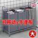 Junmo Classified dirty laundry basket laundry room clothes bucket mobile wheel storage basket laundry basket large fabric toys and clothes collection silver gray - length 30 width 40.5 height 841 baskets