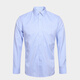 Mailyard / Melya Shirt à manches longues Business Men's Slim Blue Plaid Shirt Professional Casual 684 Blue Plaid M / 40S