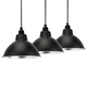 CHANDELIERS INDUSTRIELS ET MINUATIONS CHANDELIERS LAMPORE BUREAU CHANDELIERS LAMPADE Shell 39 cm Black JG-831