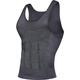 AIHUOLI Tummy Control Vest Men's Body Shaping Top Body Shaping Clothes Corset Waist Tight Shaping Corset Sports Bra Body Concealing Artifact Gray L Weight 160-200Jin Jin is equal to 0.5 kg