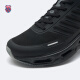 盖世威（K·SWISS）跑鞋男春季新款时尚舒适减震运动透气休闲鞋9277-M 030纯黑/梦幻银 41