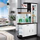XMSJ Klappschildschirm Partition Haushalt Fischtank Partitionschrank modern