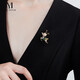 Mck Christmas deer brooch high-end women's cute sweater corsage suit pin Chinese Valentine's Day gift