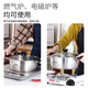 Shunda (SND) hot pot 304 stainless steel compound bottom soup pot shabu-shabu cooking pot noodle cooking gas induction cooker universal hot pot pot 28CM hot pot