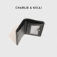 Чарли / Келли Официальный веб-сайт CK Light Luxury Bag Men's Short Simple Simple Wallet Multi-Card Colel Clutch Black
