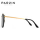 Parzin (parzine) Myopie Polarisée de lunettes de soleil pour femmes, rétro et à la mode de protection solaire au soleil Driving Sunglasses peut correspondre à des degrés PJ9913 Cadre noir noir Black Grey Film Cadre +1.56 Polarisé [à 200 degrés]