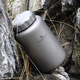 
BOUNDLESS VOYAGE Pure titanium cup 1050ml water bottle outdoor large capacity portable camping sport kettle water cup tea cup Ti3005D 1050ML storage bag