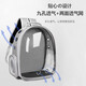 Lekali Rucksack Katzentasche aus großer Tasche Katze Rucksack Rucksack Schultasche Raumkapsel Katze Haustier Air Box Transparent Grey [Side Open Door]