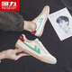Huili men's shoes, low top canvas shoes, men's 2025 summer new versatile casual sneakers, couples comfortable soft sole running shoes, rice gray green (057) 40