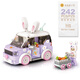 Loz Building Block Assembly Kinderspielzeugmodell Heilung für Jungen und Mädchen Valentinstag Geburtstagsgeschenk 4208 Kaninchen Karottenwagen