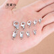 Vinasi 925 silver pearl necklace buckle silver bracelet accessories joint button buckle spring lobster head lock YS689-rose gold bold QQ buckle 6mm+ ring