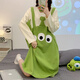 
Cotton companionship long-sleeved nightgown for women in spring and autumn cotton sweet cute duck pajamas 2024 new large-size pregnant women's home clothes 16863 M