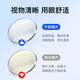Boshide myopia glasses, anti-blue light glasses, ultra-light half-frame radiation-proof glasses, black silver frame, anti-blue light glasses, no prescription