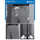 Jeanswest jeans men's spring, autumn and winter new trendy brand straight loose men's wide-leg casual long pants men's pants HJ1048 black 4XL [recommended 185-200 Jin [Jin equals 0.5 kg]]