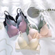 Cat man traceless underwear women's small breasts gathering and adjustable bra for women's thin bra for summer breasts, breasts, anti-sagging bra [1047]Champagne 70A /32