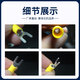 惠利得开口SV1.25-3.2压接线UT1-3Y型U形叉口带胶绝缘线耳18-22铜鼻 黄铜SV12532红色（1000个）