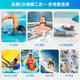 Allen Burton Swimsuit Men's Suit Quick Dry Swimming Full Set Swimsuit Adult Anti-Awkward Large Size Teenager Swimsuit Hot Spring Two-piece Swimsuit [Default Embarrassment Double Layer Quick Dry] XL [130-145Jin [Jin equals 0.5 kg] Slim fit style]