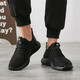 Huili men's shoes for spring and summer low-top men's mesh shoes breathable mesh running shoes travel sports casual shoes WXY-6199 all black 39
