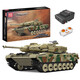 
Yuxing Mowang Military Series Remote Control Electric Mammoth Tank World War II Lego Compatible Boy Assembly Building Blocks Toys Birthday Gift Leopard 2 Desert Tank [Remote Control Version + Sound Effect]