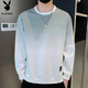 Playboy (PLAYBOY) sweatshirt men's autumn and winter long-sleeved T-shirt men's casual loose trendy jacket men's tops white gray XL