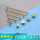
XMSJ new Chinese copper wardrobe handle golden brass cabinet drawer door handle modern simple single hole copper handle 6623-single hole
