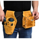 Sailotou Nail Pocket Construction Carpentry Nail Bag Wear-resistant Belt-type Waist Bag Nail Bag Multifunctional Waist Pocket Worker Yellow Upgraded Double Pocket Enlarged Nail Pocket