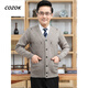 
CINESSD2023 Spring and Autumn Grandpa Cardigan Sweater Men Middle-aged and Elderly Long Sleeve Button Wool Jacket Dad Loose Knitted 701 [Medium Gray] M 165 [100Jin [Jin equals 0.5 kg]-120Jin [Jin equals 0.5 kg]]