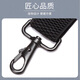 IFSONG men's hook buckle hook buckle suspender belt clip suspender belt lengthened trousers suspender adult elderly fat people elastic shoulder strap [3.5CM black hook] black X type