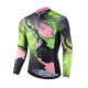 SUGOi cycling long-sleeved tops men's and women's windproof cycling clothes spring and autumn couple sports cardigan T-shirt road cycling equipment black/green L