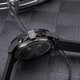 Armani Exchange Watch Men Silicone Strap Tres o-Eye Dial Quartz Watch Regalo de cumpleaños para niños AX1343