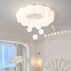 Morisan 2024 new full spectrum French cream style bedroom ceiling lamp simple modern balloon study main bedroom lamp M231012-50CMC white infinite remote control-support Tmall smart