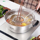 Shunda (SND) hot pot 304 stainless steel compound bottom soup pot shabu-shabu cooking pot noodle cooking gas induction cooker universal hot pot pot 28CM hot pot