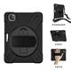 Jiuyu gilt für 2024/22 neues iPad Pro11/Air4/5 Silicon Cover iPad10.2 Zoll Tablette Handrest Leder-Hülle Schutzschutz/Schale [Schwarz] Schutzhülle + Klammer + Handunterstützung + Gurt 25 iPad Air 13-Zoll M3 Tablet A3271
