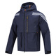 adidas men's jacket 2024 spring and autumn sportswear hooded plush jacket warm casual top HE9905 inner lining L