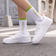 361 Air Force One 361 Damen Brettschuhe Springpaar Schuhe Herren- und Frauenschuhe Dicke einzige kleine weiße Schuhe Sport und Freizeitschuhe 361 Grad Weiß/Umweltgrau-Men's 6623 41