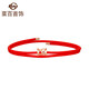 Cai Bai Jewelry Cai Bai Jewelry K Gold Transfer Beads 18K Gold 52025 Concentric Circle Pendant Bracelet Pricing KJ 18k Gold Beads + Red Magnetic Bracelet