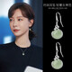 Yinyu retro imitation Hetian jade earrings for women 2025 new earrings retro jade earrings female birthday gifts for girlfriends fashion earrings