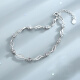 Sangma silver bracelet for women, Korean style bestie bracelet for women, simple personality, forest style silver, Internet celebrity couple's hand jewelry, fashionable silver jewelry, bestie jewelry, birthday, Chinese Valentine's Day, Valentine's Day gift, Time flies, silver bracelet (bouquet, bear + certificate)