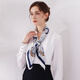 Shanghai Story (STORY Of SHANGHAI) Silk Scarf Female Spring Mulberry Silk Scarf Big Square Scarf Mom's Birthday Gift Pirate Ship Blue