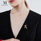 Mck Christmas deer brooch high-end women's cute sweater corsage suit pin Chinese Valentine's Day gift
