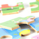 Peppa Pig Sudersea columna para niños Juguetes para niños Big Puzzle Plugin de madera 4-12 años 2-3-6 años Contando patos (9 píldoras)