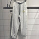 Adidas (adidas) Pantalon de trèfle pour pantalon féminin pour pantalon de sport printanier et automne pantalon de survêtement fermé pantalon tricoté décontracté it9856 Gris intérieur MA M